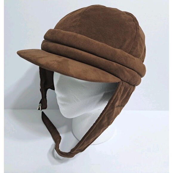 Bogner Ski Hat Ear Muff Flap Brown Size Large Fleece Trapper Hat Vintage - Picture 1 of 9